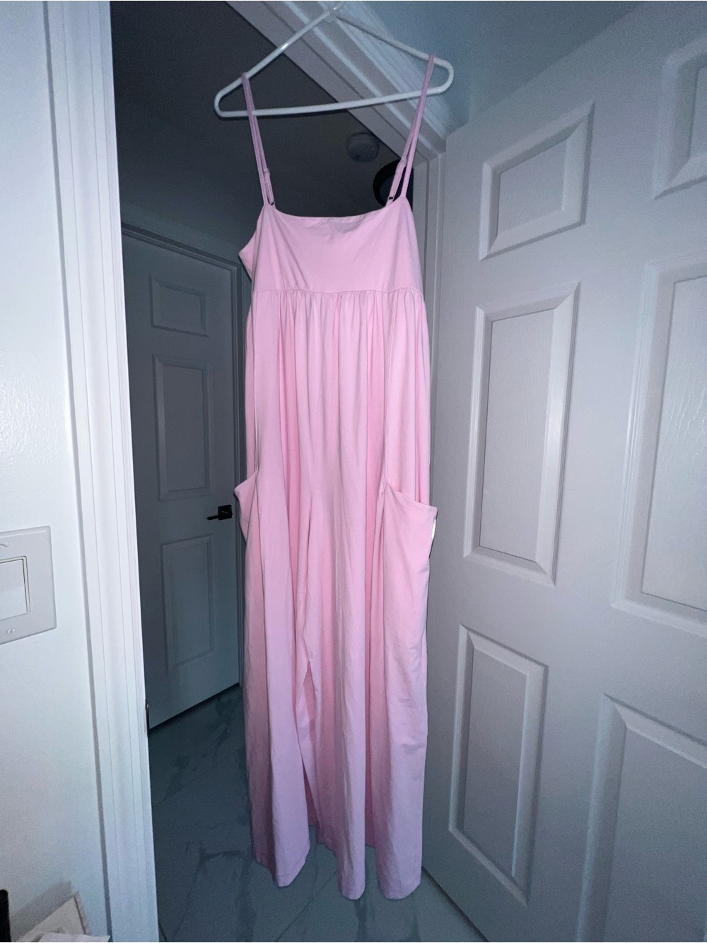 NWT Free People FP Movement Hot Shot Strappy Onesie Baby Pink Size: Large